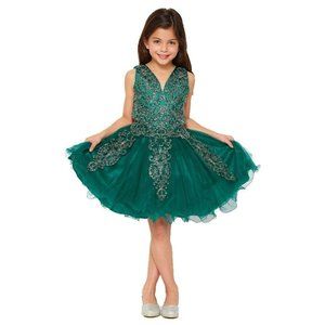 CINDERELLA COUTURE Elegant Illusion Sparkling Party Dress Multisizes 5110